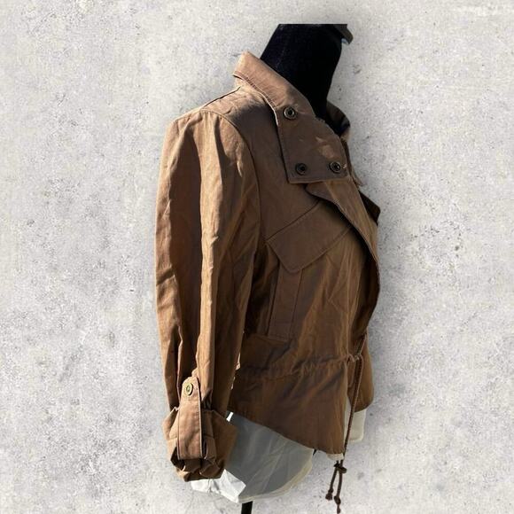 Daytrip women’s size S cotton zip front jacket with sheer lining underneath - Picture 4 of 8